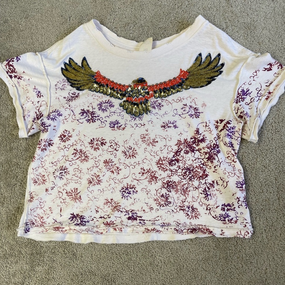 We The Free Eagle Cropped Tee